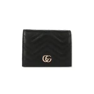 [명품] 마틀라세 여성 카드지갑 블랙 라이트 골드 466492 AAET8 1000