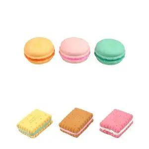 [하프클럽/셀러허브(펫)]강아지 장난감 마카롱 비스켓 라텍스 인형 토이 12개