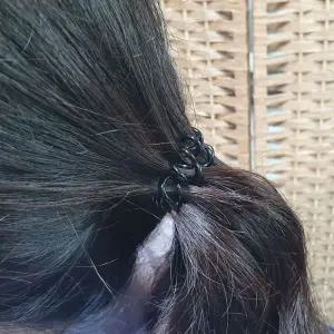 머리고무줄 전화선 스프링머리끈 블랙 10P