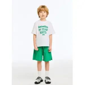 [갤러리아] 싱글 로고반팔티 반바지 세트(QATS22631/QAPT06631)_아이보리