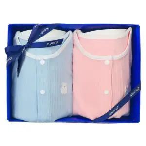 [갤러리아] (압소바쌍둥이유아내의세트)핑노블모달무소내의블루+핑크세트(A1B-10309SET)