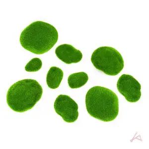 가짜 이끼 돌 세트 10입