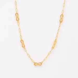 여자 순금 체인 목걸이 7.5g [리본 링크]