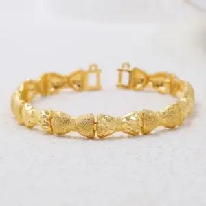 여자 순금 팔찌 디자인 18.75g [헬로 리본]