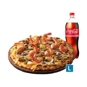 (도미노피자) 블랙타이거슈림프L+콜라1.25L