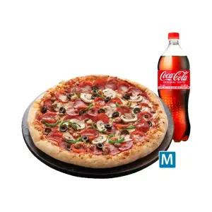 (도미노피자) 슈퍼디럭스M(씬)+콜라 1.25L