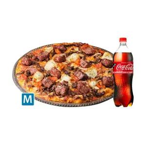 (도미노피자) 와일드 와일드 웨스트 스테이크 피자 M+콜라 1.25L