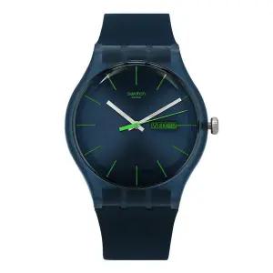 [스와치] 남녀공용 NEW GENT BLUE REBEL 우레탄 손목 시계(SO29N704)