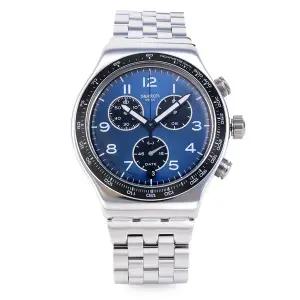 [스와치] 남성 CORE BOXENGASSE 메탈 손목 시계(YVS423GC)