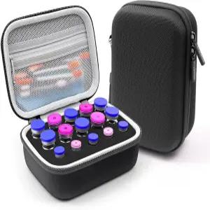 크립토스 15 슬롯 인슐린 바이알 프로텍터 케이스 환자용 정리 봉투 표준 10ml U-100 운반 냉장고 홀더