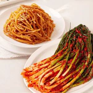 [이광석장인]우엉채조림1kg + 쪽파무침1kg 반찬 밥도둑