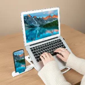 360도 회전 거치대 높이 조절 태블릿 받침대 스탠드 책상 독서대 거치용 지지대