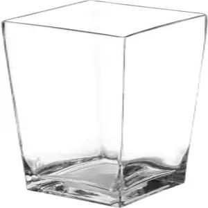 로열 임포트 플라워 꽃병 유리 사각 테이퍼 장식 테이블탑 중앙피스 가정 웨딩 부케 꽃 선물 배열 - 높은