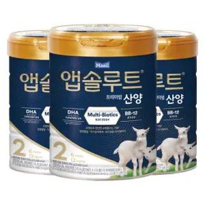앱솔루트 프리미엄 산양 분유 2단계(6~12개월) 750g 3캔