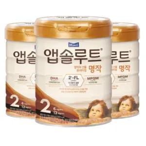 앱솔루트 명작 2FL 분유 2단계(6~12개월) 800g 3캔
