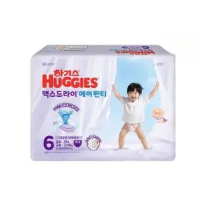 하기스 맥스드라이 팬티형 에어 공용 6단계 33매 2팩