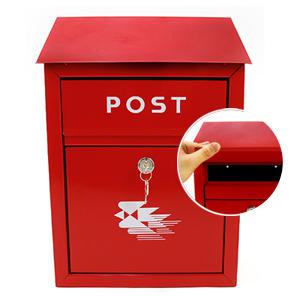 POST 미니 우체국 우체통 중/철제우체통/소식함/건의함/우편함/빨간/벽걸이