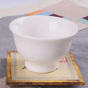 화이트 빙열 도자기 찻잔 다도잔 전통찻잔 녹차잔