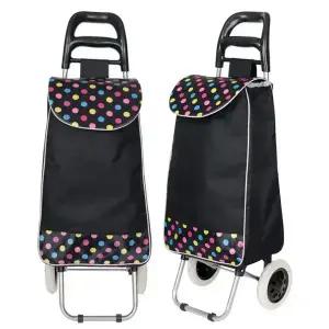 고급생활방수 장바구니 카트 시장 마트용 캐리어 효도 선물 페이즐리 부엉이 SC