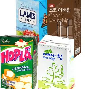 에버휩 홉라 휘핑크림 생크림 무가당 식물성 동물성 베이킹 커피 토핑 와플