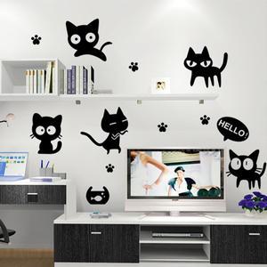 포인트 스티커 벽지 헬로우 고양이/인테리어