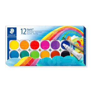 세종문구화구-스테들러 노리스 고체 수채물감 888 12색/고형/고체물감