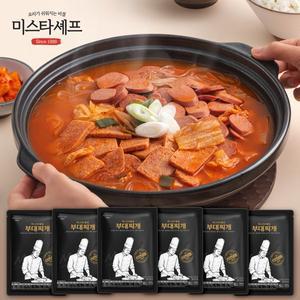 [미스터셰프]미스타셰프 부대찌개 600g6팩