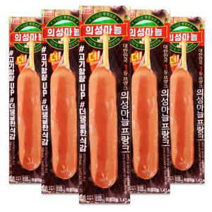 롯데 의성마늘 프랑크 소시지  핫바 70gx5개