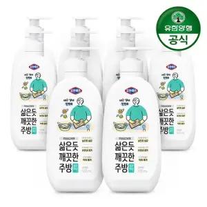 유한락스 주방용 살균세제 깨끗한 주방 500ml x 10개 도마 행주 청소