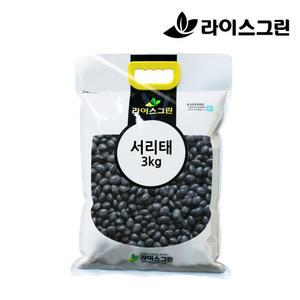 국산 서리태 3kg 검은콩 2025년산 검정콩 속청 라이스그린