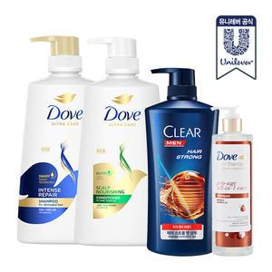 유니레버 도브/클리어 헤어 모음전!