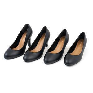 [더웨이나인]발편한 기본 정장구두  면접 펌프스힐 승무원 빅사이즈 검정색 로우힐 미들힐 하이힐 3,5,7...
