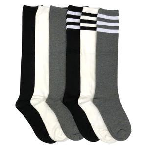 여자 패션 니삭스 반장 양말 무지 링글 줄무늬