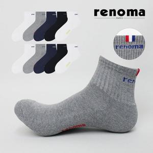 [레노마]남성 중목 스포츠 이중쿠션 파일 양말 RM5302 10족
