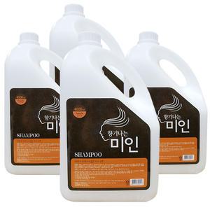 향기나는미인 대용량샴푸 4Kg x 4개 대용량 리필용 업소용