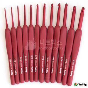 튤립 에티모 레드 모사용 코바늘