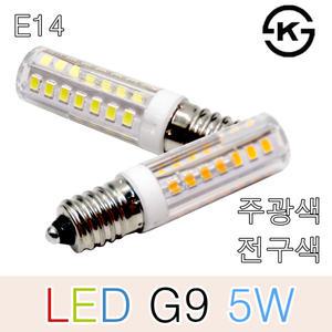 다빛 LED미니램프 5W E14 할로겐램프 LED할로겐 인테리어전구 주광색 전구색 냉구 촛대구 장식등 간접 벽등