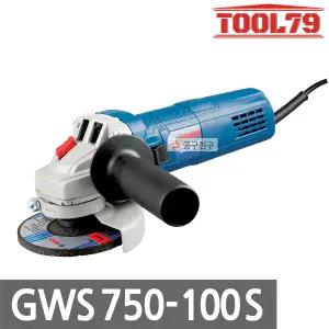 보쉬 GWS750-100S 유선그라인더 100mm 750W 스핀들 M10 절단 절삭 속도조절