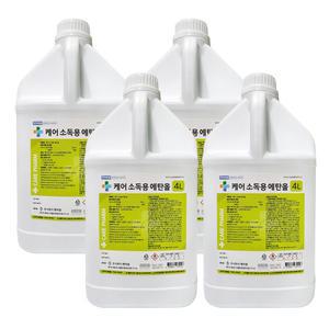 소독용 에탄올 4리터 4개 대용량 다용도 알콜 소독 케어팜