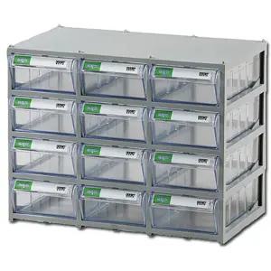 플라스틱통 투명 플라스틱서랍장 3X4단 부품박스 공구박스 부품