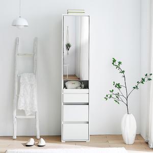 원스홈 클로이 400 전신거울 슬림 서랍형 화장대, 수납거울