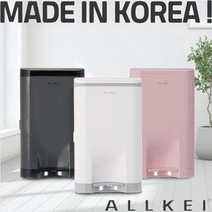 대진센스큐 올케이 휴지통 듀얼오픈 냄새차단 원터치쓰레기통 욕실 주방 거실 화장실 위생용품