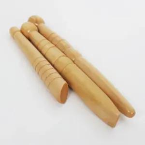 편백나무 지압봉 세트 안마 괄사 마사지봉 경락봉 3P