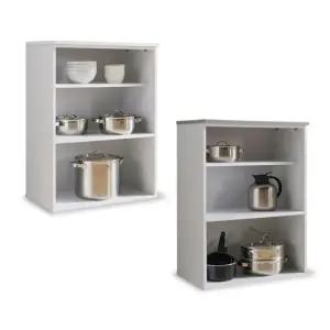 파로마 솔트 글로시 800 오픈 주방수납장 mct009