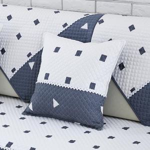 러빙랩 스카이피치블루 순면 쿠션커버 43x43cm