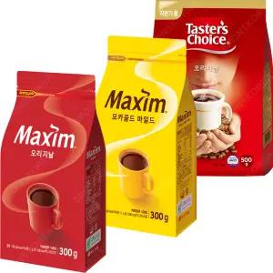 동서 맥심 모카골드 마일드 오리지날 300 500g 블랙 알커피