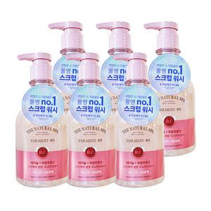 엘지 온더바디 바디클랜저 벨먼 내추럴 스파 스크럽 블랙로즈 사해소금 400ml 6개