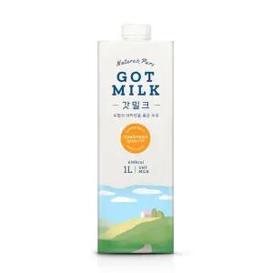 갓 밀크 멸균우유 1L 1박스 12개