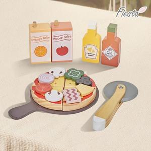 [피에스타] 원목 소꿉놀이 피자 세트