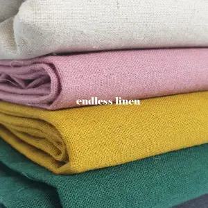 ENDLESS 11수 국내생산 대폭 무지 린넨 패브릭 원단 10종